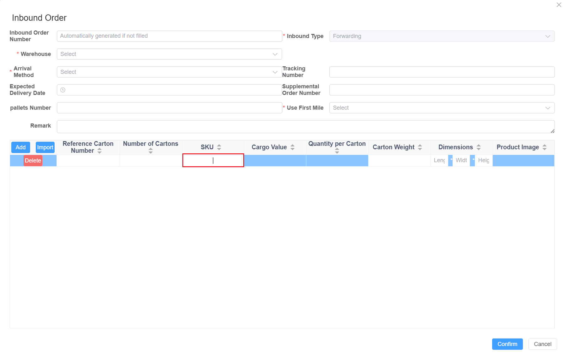 Transit Inbound Pending Review